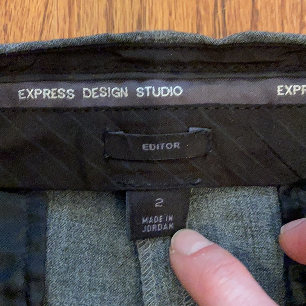 Dark Gray Express Editor Slacks - Picture 6 of 8